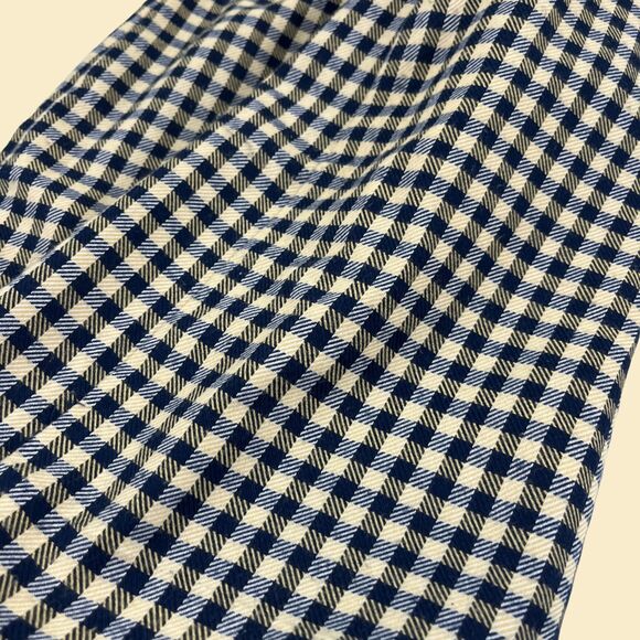 1980s Maggie Lawrence checkered midi skirt, size 6 vintage blue & yellow skirt - Picture 6 of 10